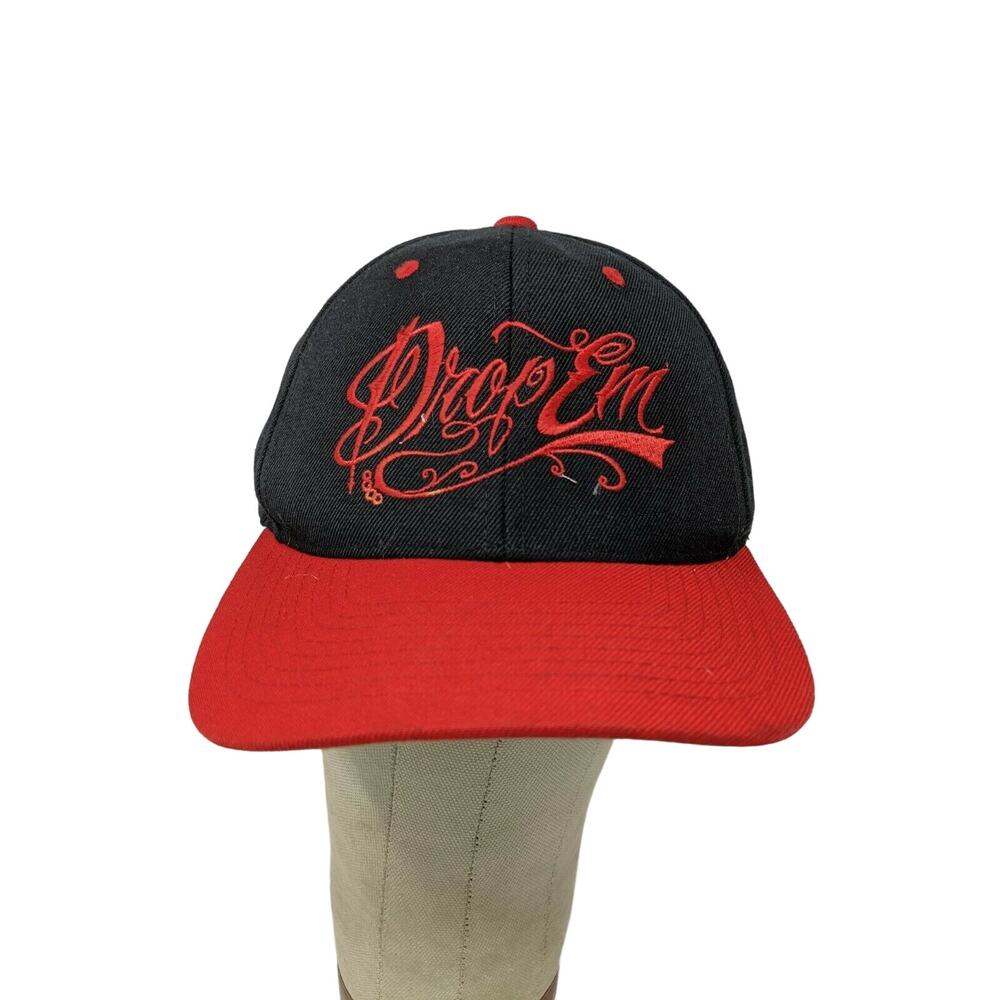Dropem Gearhead The Classics Hat Cap Red Embroidered Snapback Adjustable
